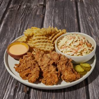 Assiette tendres de poulet